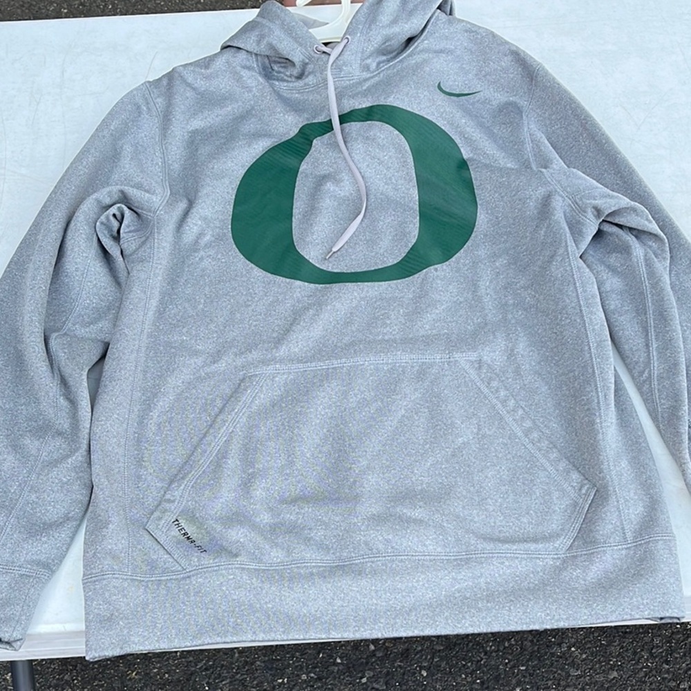 Nike Gray/Green Vintage Oregon Duck Sweatshirt Hoodie